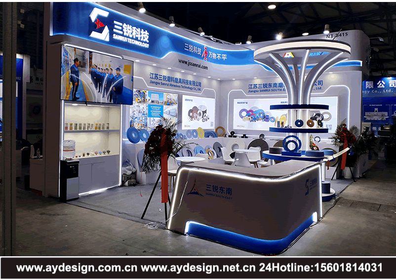 上海機床展展臺設計搭建,磨料磨具展展會設計搭建,機床展展臺設計搭建,磨料展展臺設計搭建,磨具展展會展位裝修